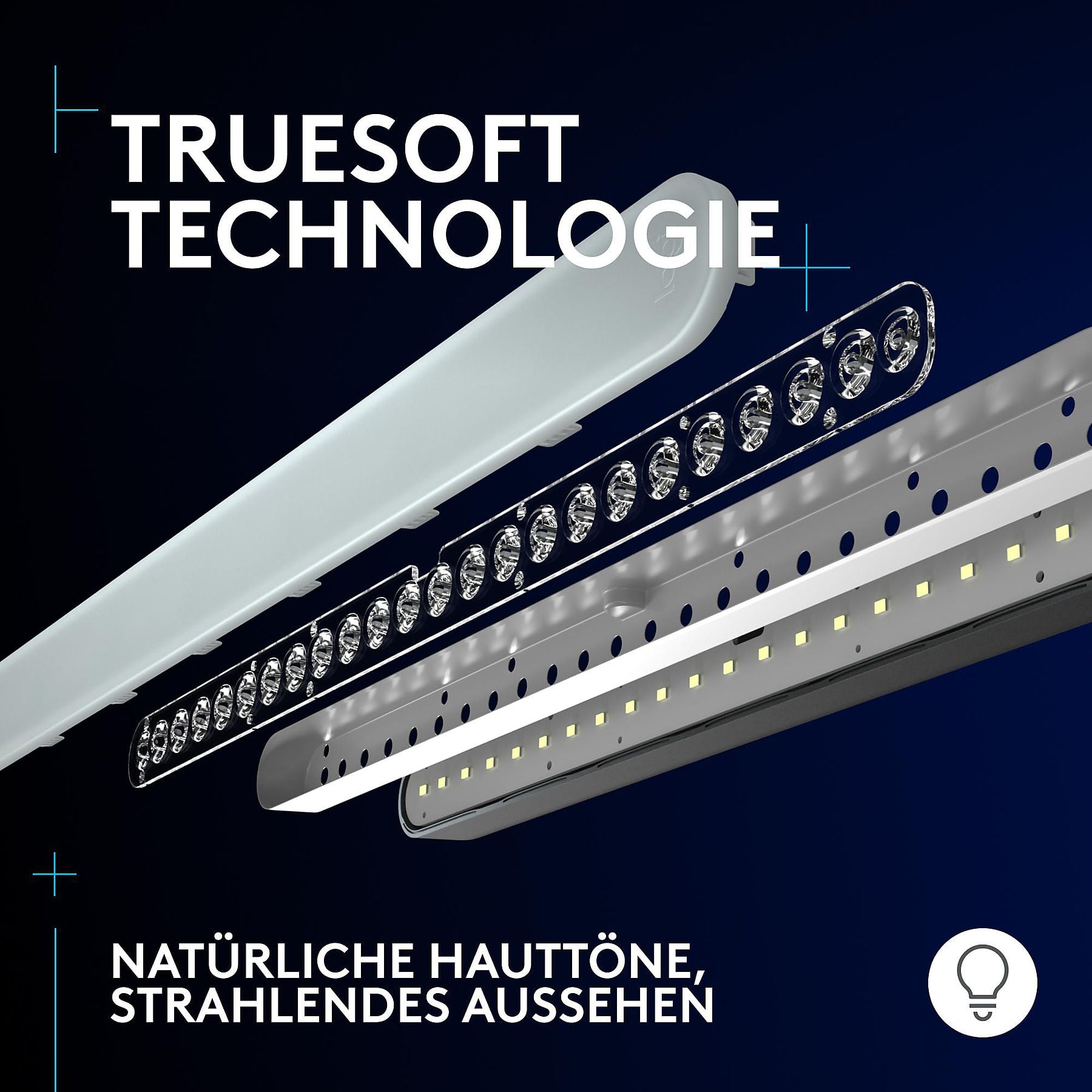 LOGITECH Litra Beam LX, Doppelseitiges RGB Streaming-Licht, Schwarz LOGITECH
