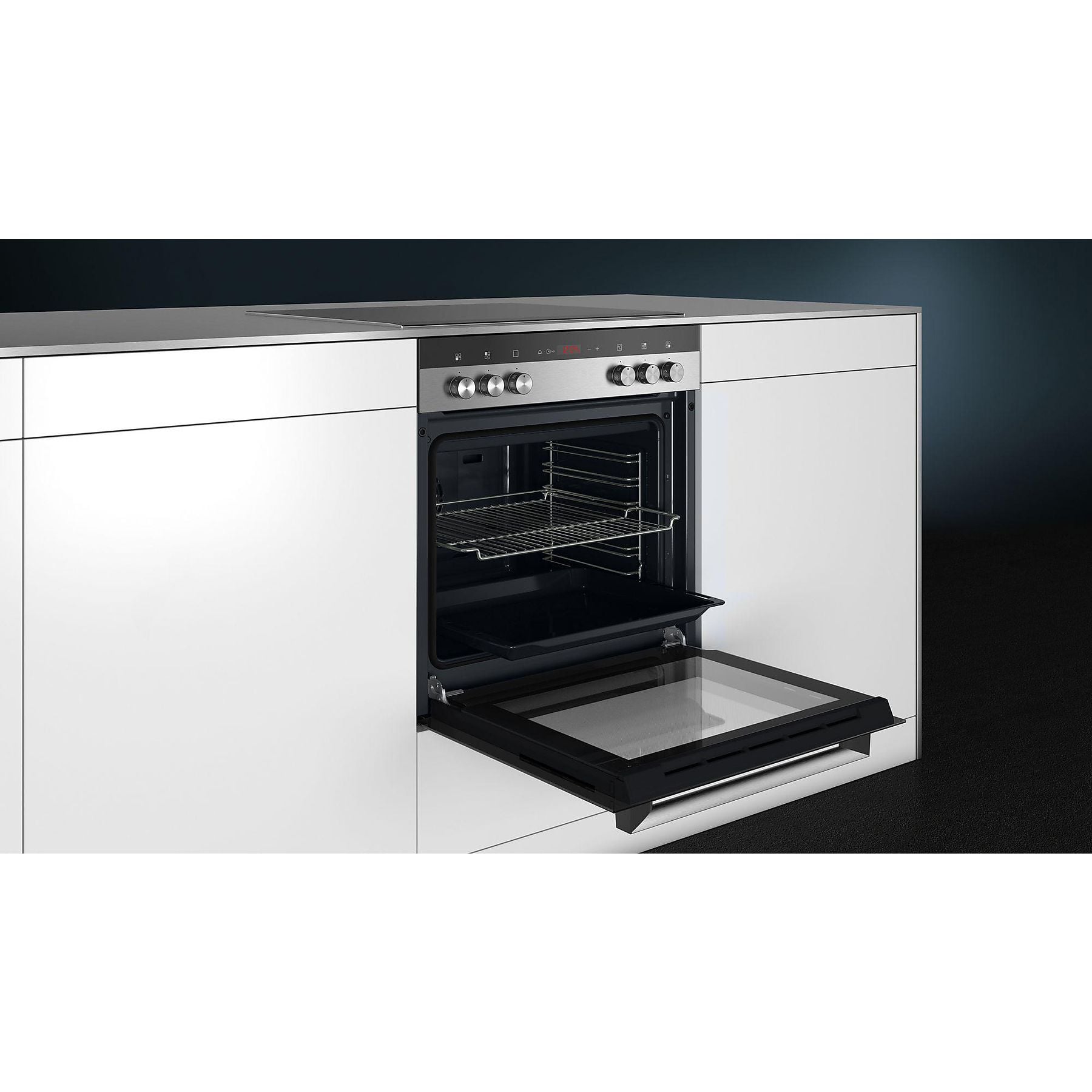 SIEMENS EQ411TA10 iQ100 (Backofen), iQ300 (Kochfeld), Einbauherdset (Elektrokochfeld, A, 66 l) SIEMENS