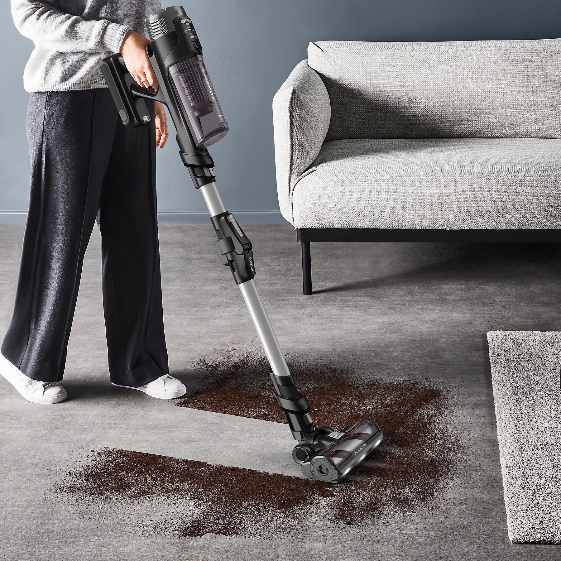 ROWENTA RH9A36 X-Force Flex 13.60 Allergy Stielsauger, Akkubetrieb, 380 Watt ROWENTA
