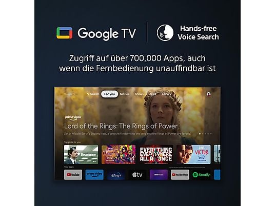 SONY BRAVIA KD-75X85L LED TV (Flat, 75 Zoll / 189 cm, UHD 4K, SMART TV, Google TV) SONY