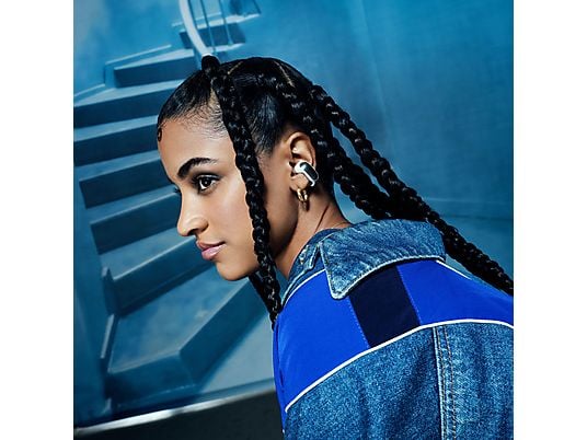 BOSE Ultra Open Earbuds, Open-ear Kopfhörer Bluetooth Rauchweiß BOSE