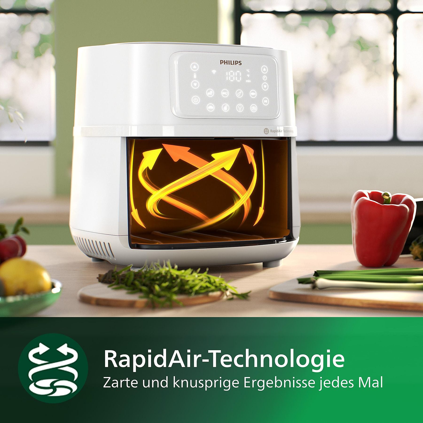 PHILIPS HD9285/00 Connected Airfryer XXL Series 5000 7.2L Heißluftfritteuse PHILIPS