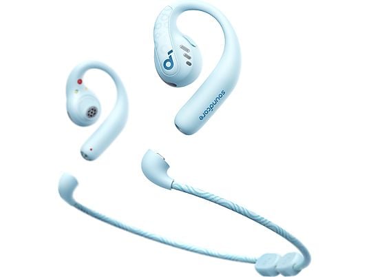 SOUNDCORE BY ANKER AeroFit Pro, Open-ear Kopfhörer Bluetooth Aquamarinblau SOUNDCORE BY ANKER