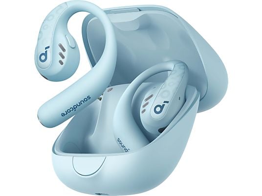 SOUNDCORE BY ANKER AeroFit Pro, Open-ear Kopfhörer Bluetooth Aquamarinblau SOUNDCORE BY ANKER