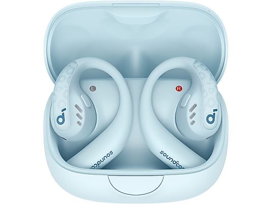 SOUNDCORE BY ANKER AeroFit Pro, Open-ear Kopfhörer Bluetooth Aquamarinblau SOUNDCORE BY ANKER