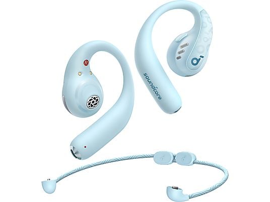SOUNDCORE BY ANKER AeroFit Pro, Open-ear Kopfhörer Bluetooth Aquamarinblau SOUNDCORE BY ANKER