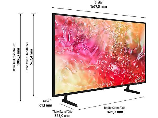 SAMSUNG GU75DU7179U LED TV (Flat, 75 Zoll / 189 cm, UHD 4K, SMART TV, Tizen) SAMSUNG