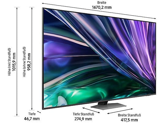 SAMSUNG GQ75QN85D Mini LED / Neo QLED TV (Flat, 75 Zoll / 189 cm, UHD 4K, SMART TV, Tizen) SAMSUNG