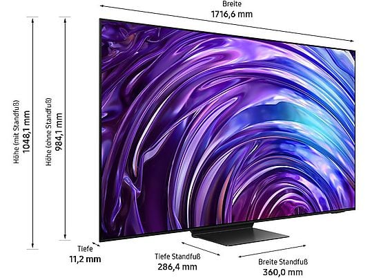 SAMSUNG OLEDGQ77S95D OLED TV (Flat, 77 Zoll / 195 cm, OLED 4K, SMART TV, Glare Free) SAMSUNG