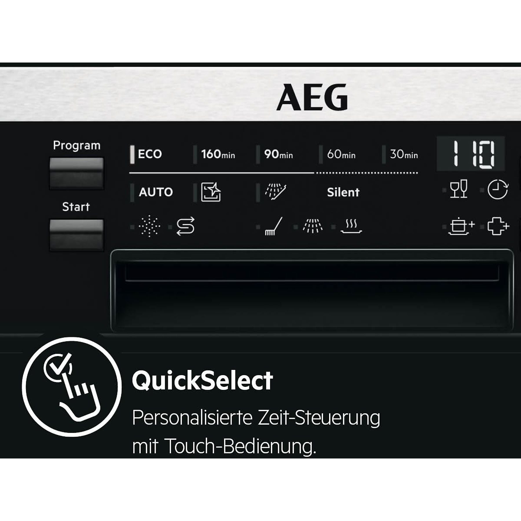 AEG FFB7574APW Geschirrspüler (Freistehend mit Unterbaumöglichkeit, 598 mm breit, 44 dB (A), B) AEG