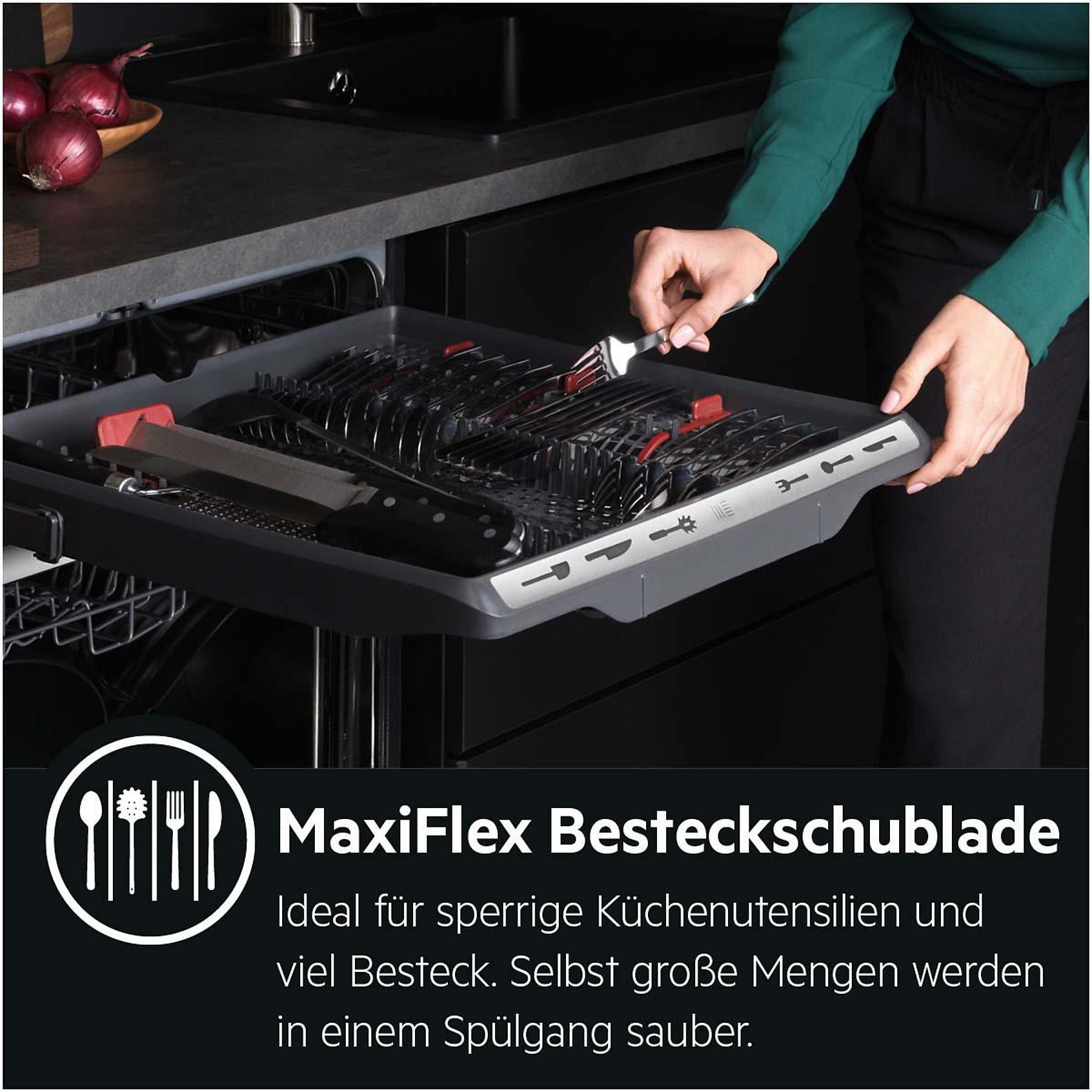 AEG FFB7574APW Geschirrspüler (Freistehend mit Unterbaumöglichkeit, 598 mm breit, 44 dB (A), B) AEG