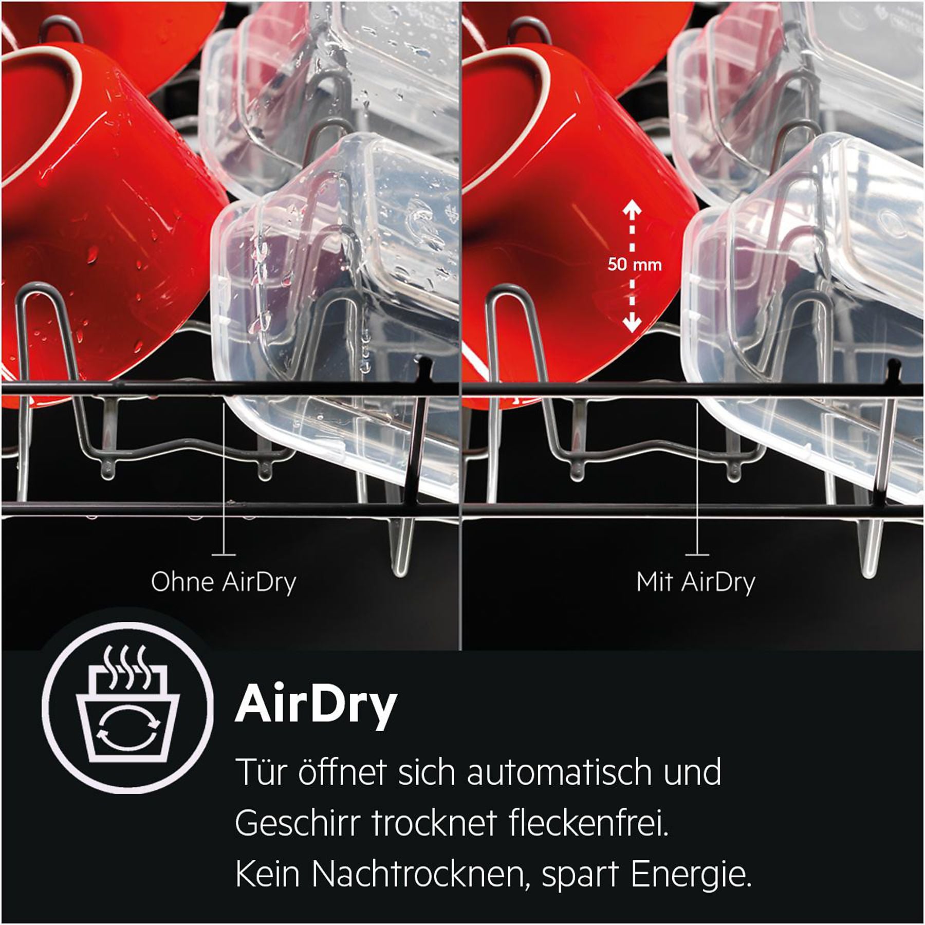 AEG FFB7574APW Geschirrspüler (Freistehend mit Unterbaumöglichkeit, 598 mm breit, 44 dB (A), B) AEG