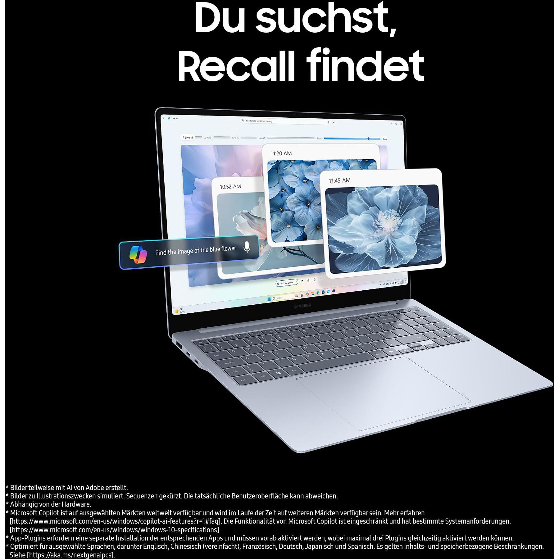 SAMSUNG Galaxy Book 4 Edge, Copilot+ PC - 16 Zoll - Qualcomm Snapdragon X Elite - 16 GB - 512 GB - Qualcomm Adreno™ Onboard Graphics - Windows 11 Home SAMSUNG