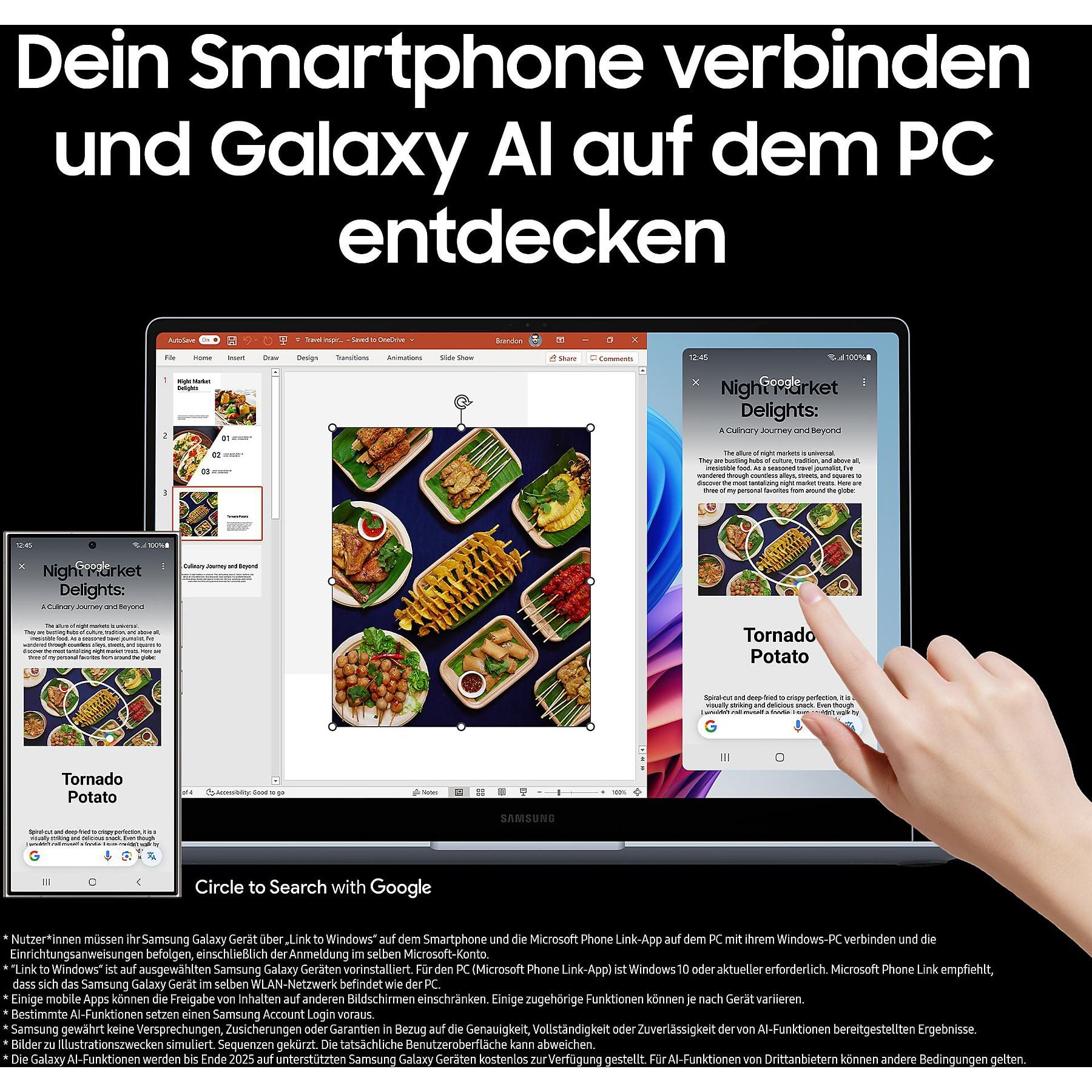 SAMSUNG Galaxy Book 4 Edge, Copilot+ PC - 16 Zoll - Qualcomm Snapdragon X Elite - 16 GB - 512 GB - Qualcomm Adreno™ Onboard Graphics - Windows 11 Home SAMSUNG