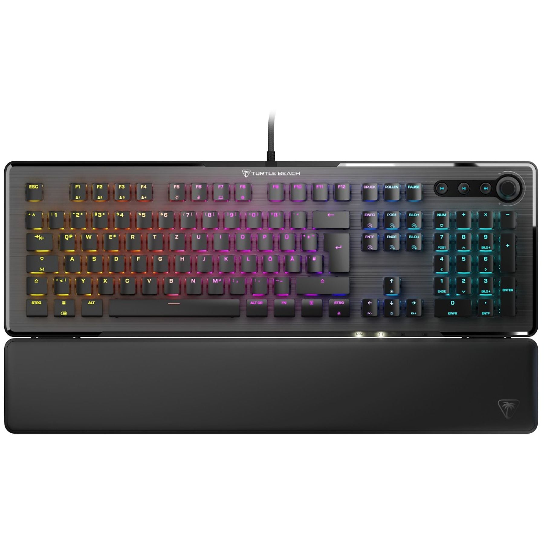 TURTLE BEACH Vulcan II, Gaming-Tastatur, kabelgebunden, Schwarz TURTLE BEACH