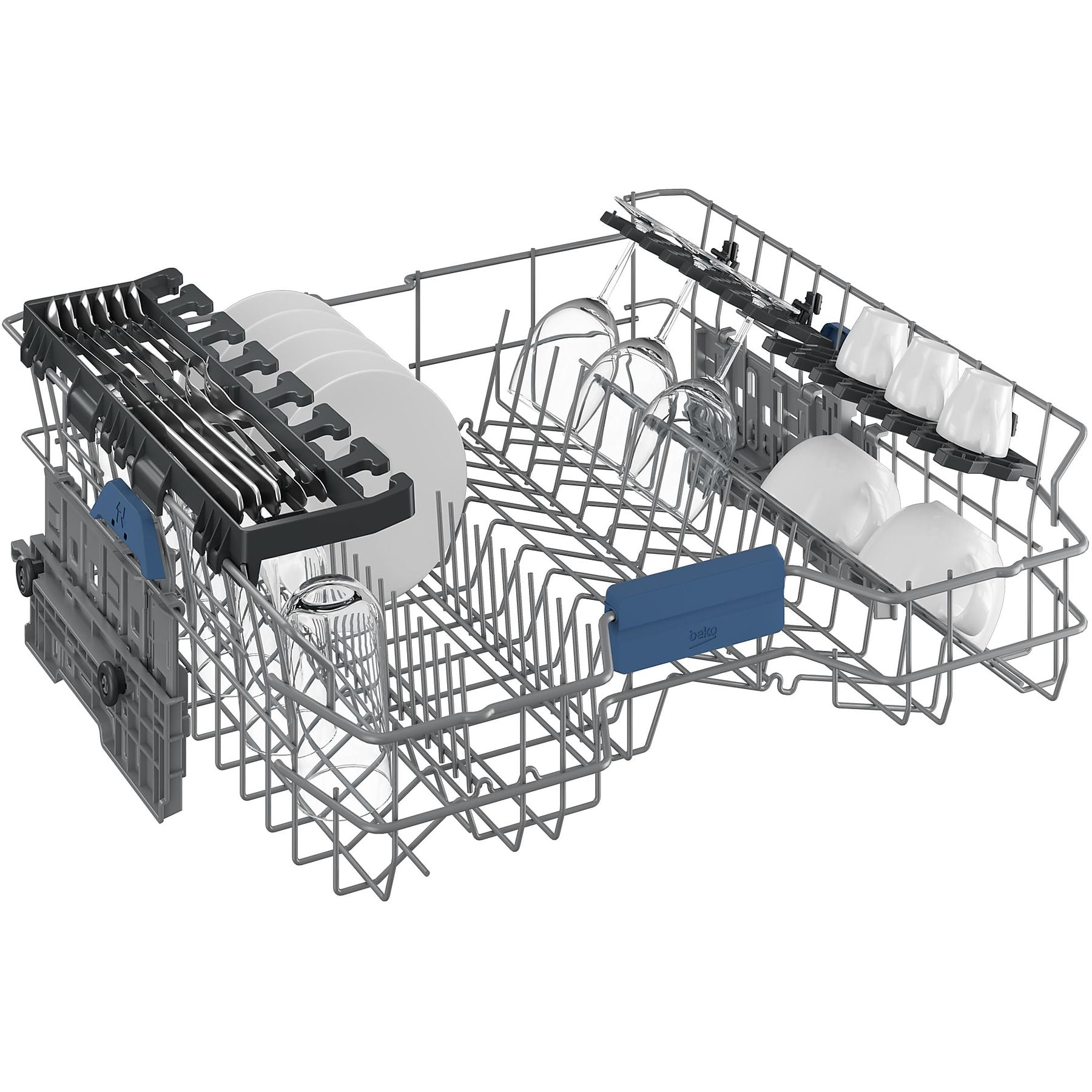 BEKO BDSN36451X Geschirrspüler (teilintegrierbar, 598 mm breit, 42 dB (A), B) BEKO