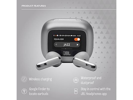 JBL Live Flex 3, In-ear Kopfhörer Silber JBL