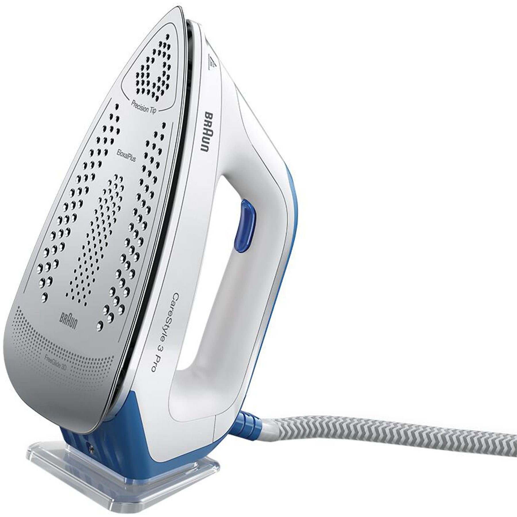 BRAUN CareStyle 3 Pro IS 3157 BL, Dampfstoß 460 g/min, FreeGlide 3D, iCare autom. Temperaturanpassung, DoubleSteam, leichtes Bügeln, vertikale Auffrischung, Dampfbügelstation 2400 Watt, 6,8 bar BRAUN