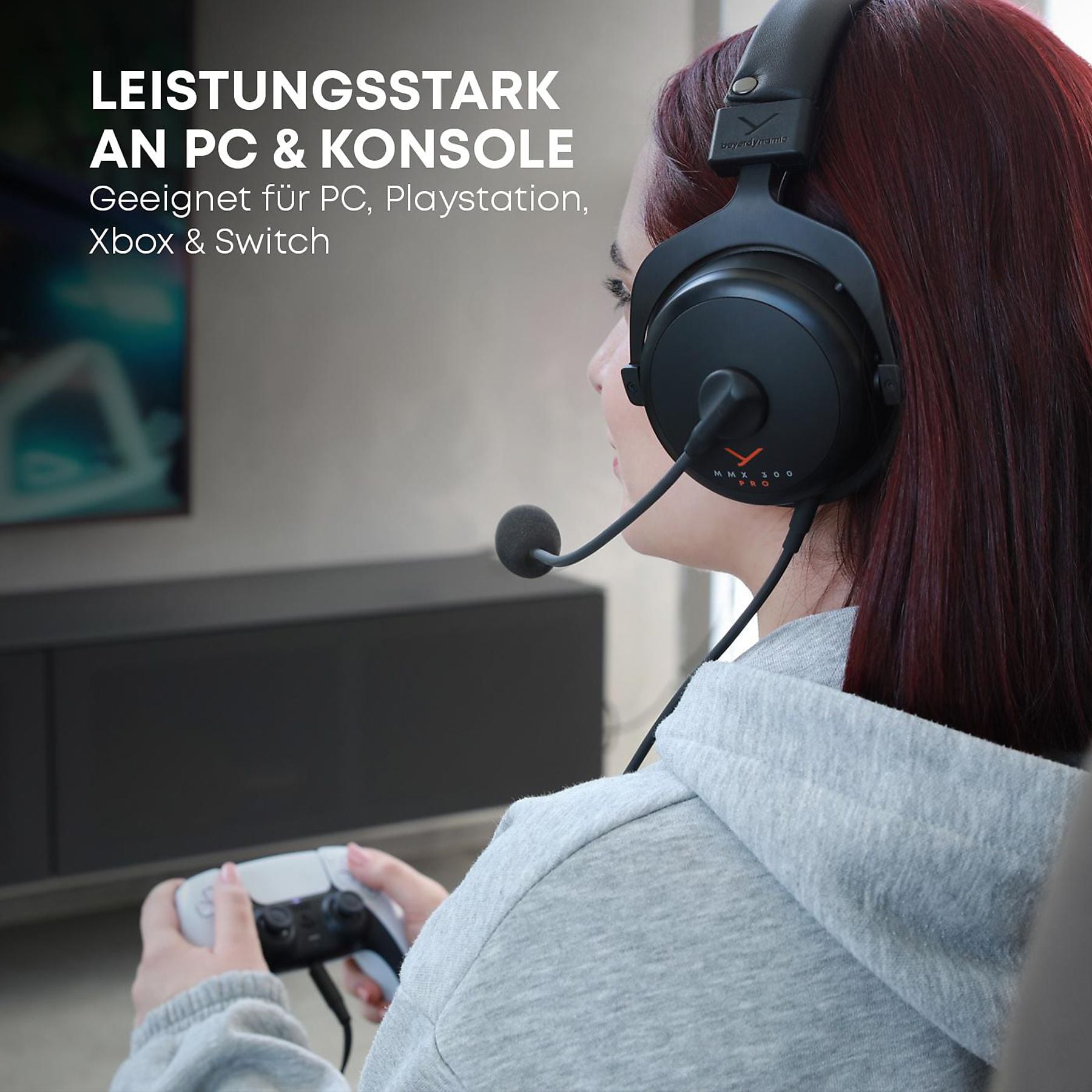 BEYERDYNAMIC MMX 300 PRO, Over-ear Gaming Headset Schwarz BEYERDYNAMIC