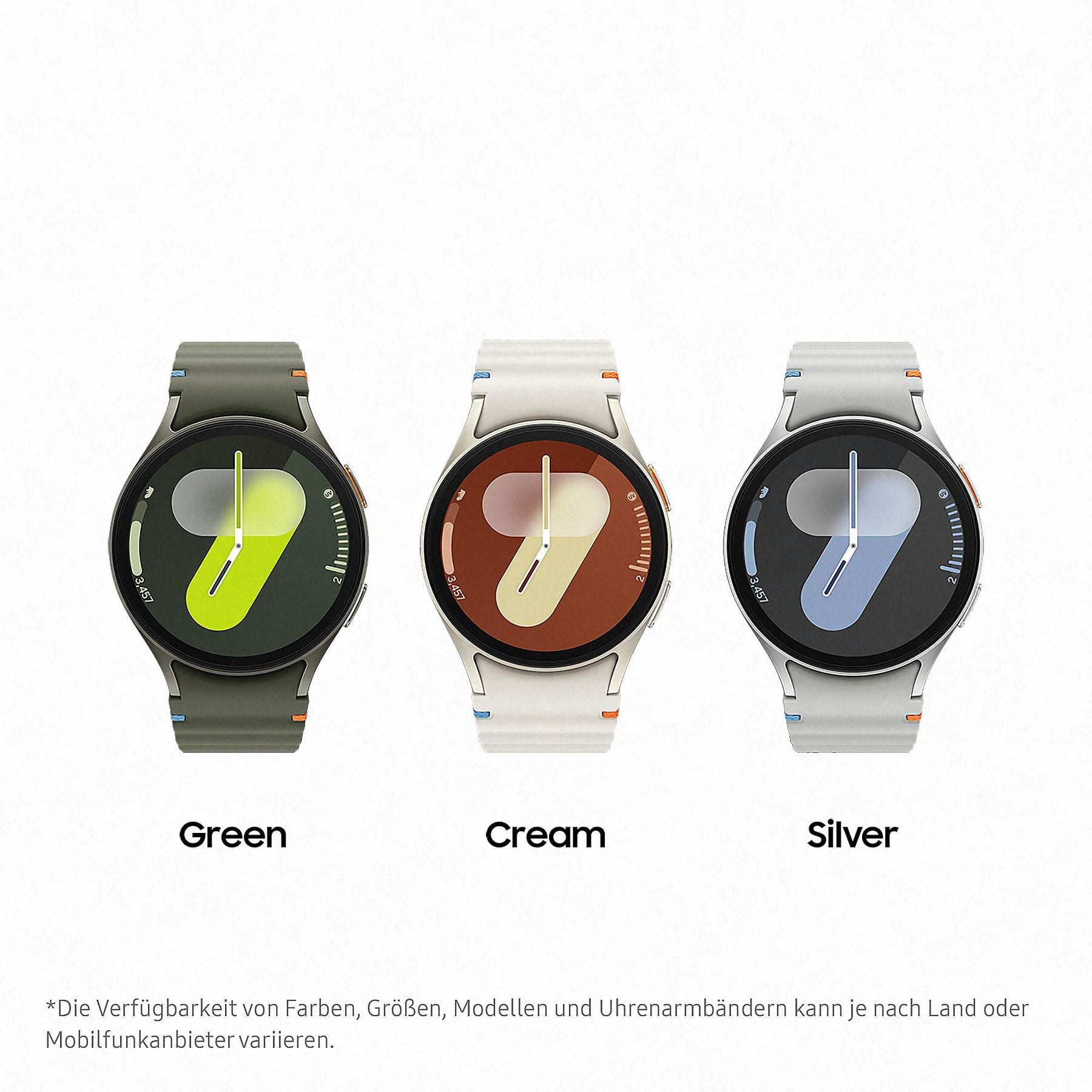 SAMSUNG Galaxy Watch7 BT 40 mm Smartwatch Aluminium Nitrilkautschuk, 85-110 mm, Green SAMSUNG