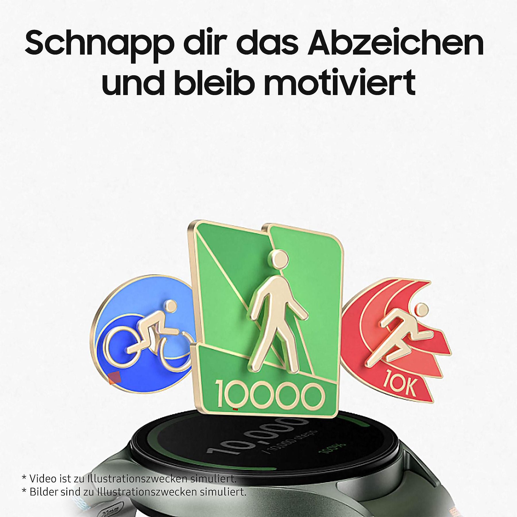 SAMSUNG Galaxy Watch7 BT 40 mm Smartwatch Aluminium Nitrilkautschuk, 85-110 mm, Cream SAMSUNG