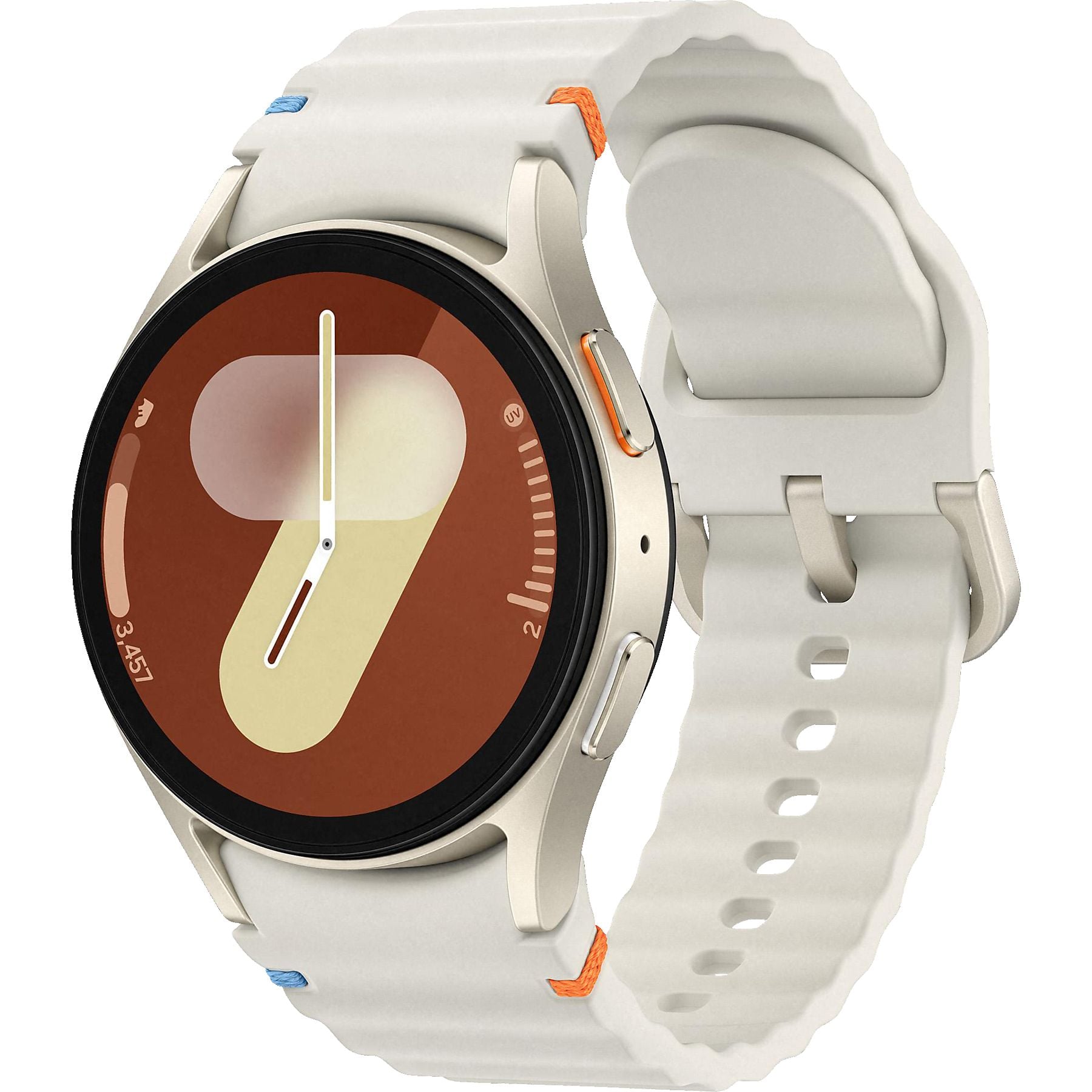 SAMSUNG Galaxy Watch7 BT 40 mm Smartwatch Aluminium Nitrilkautschuk, 85-110 mm, Cream SAMSUNG