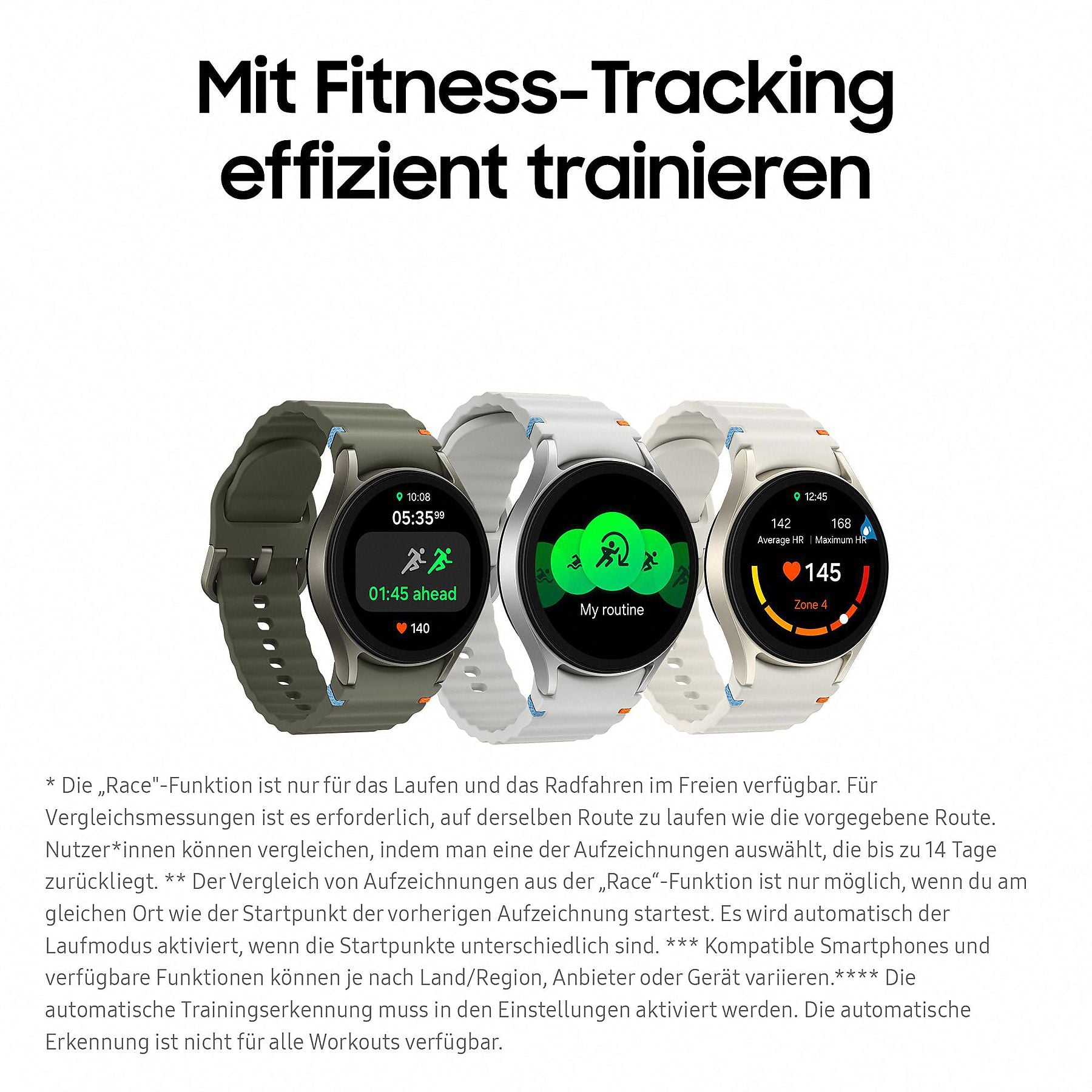 SAMSUNG Galaxy Watch7 LTE 44 mm Smartwatch Aluminium Nitrilkautschuk, 85-130 mm, Silver SAMSUNG