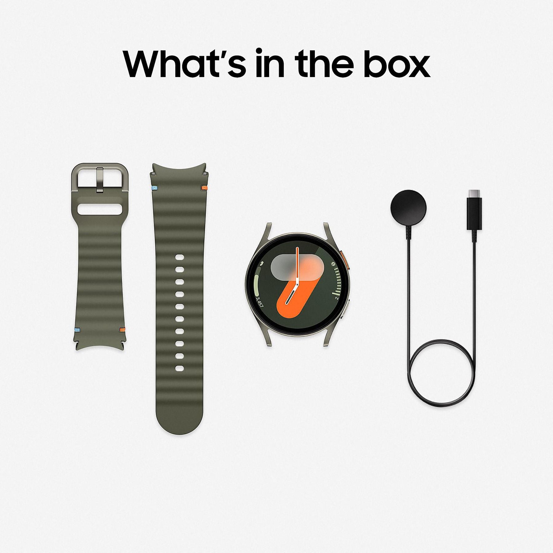 SAMSUNG Galaxy Watch7 LTE 44 mm Smartwatch Aluminium Nitrilkautschuk, 85-130 mm, Silver SAMSUNG