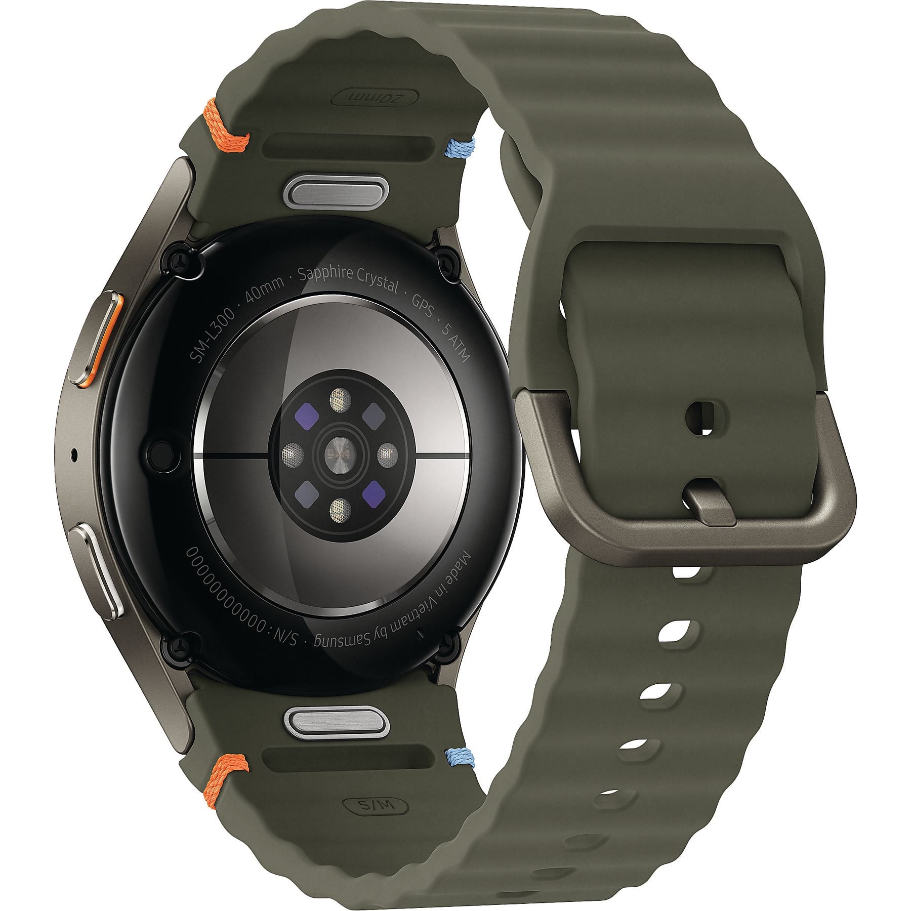 SAMSUNG Galaxy Watch7 BT 40 mm Smartwatch Aluminium Nitrilkautschuk, 85-110 mm, Green SAMSUNG
