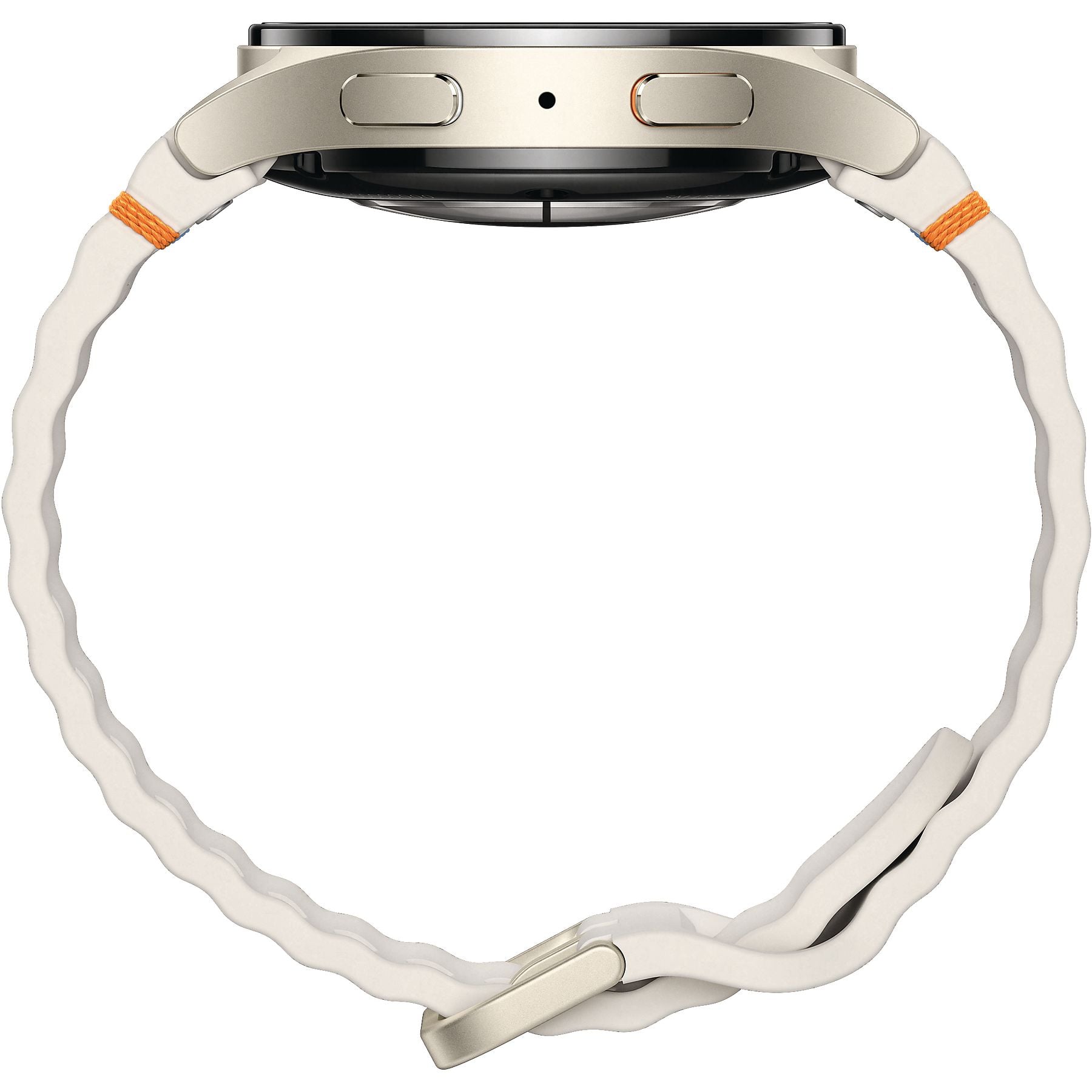 SAMSUNG Galaxy Watch7 BT 40 mm Smartwatch Aluminium Nitrilkautschuk, 85-110 mm, Cream SAMSUNG