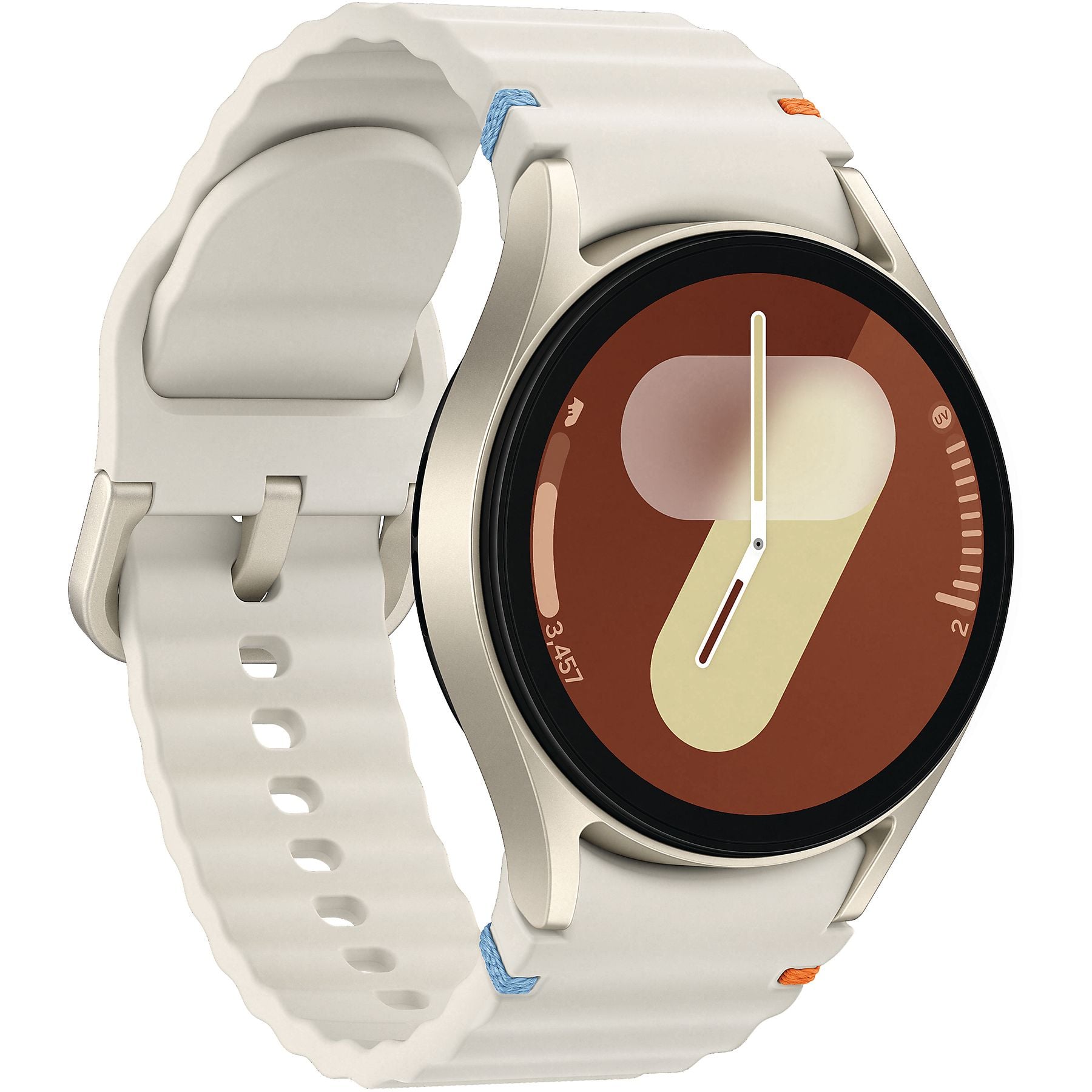 SAMSUNG Galaxy Watch7 BT 40 mm Smartwatch Aluminium Nitrilkautschuk, 85-110 mm, Cream SAMSUNG