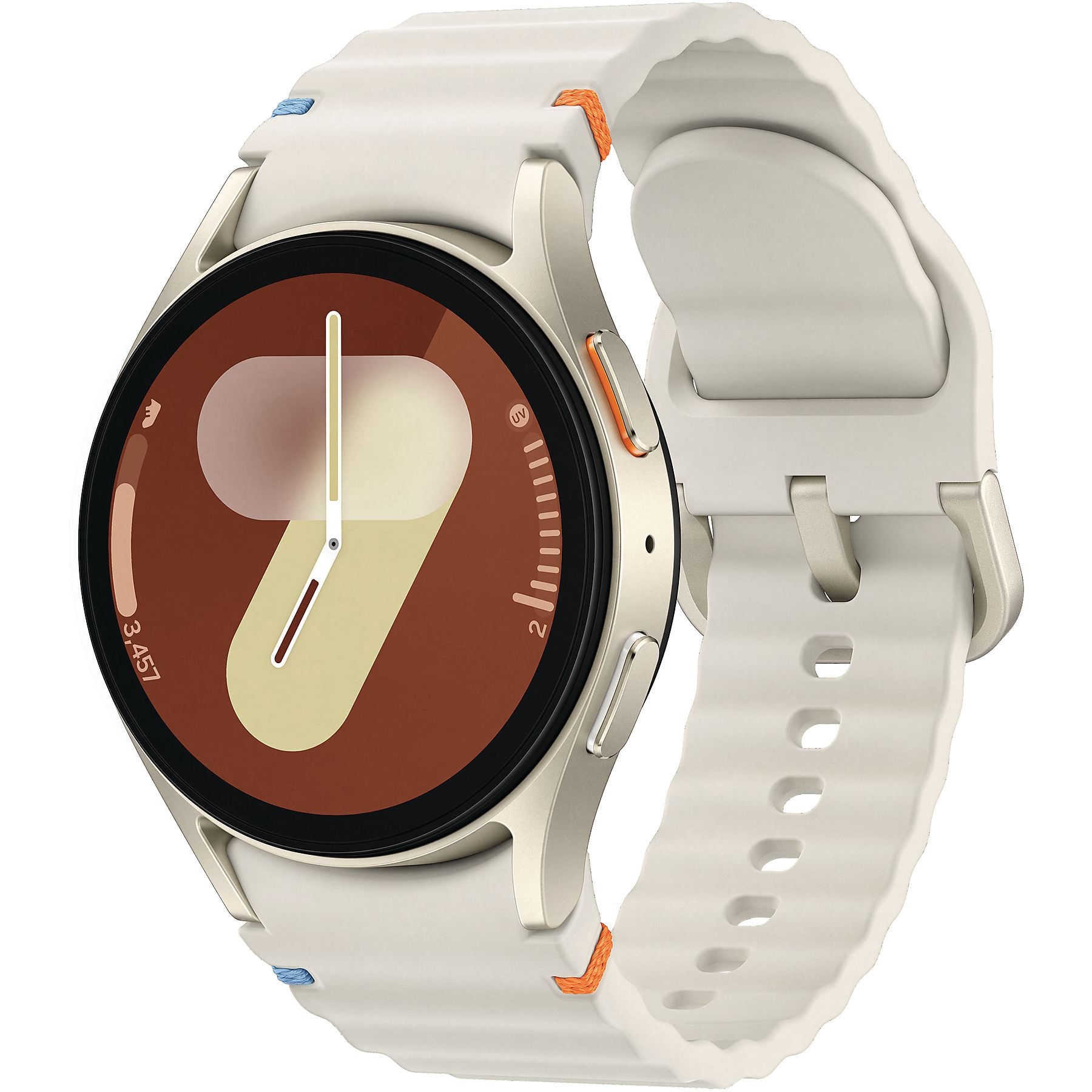 SAMSUNG Galaxy Watch7 BT 40 mm Smartwatch Aluminium Nitrilkautschuk, 85-110 mm, Cream SAMSUNG