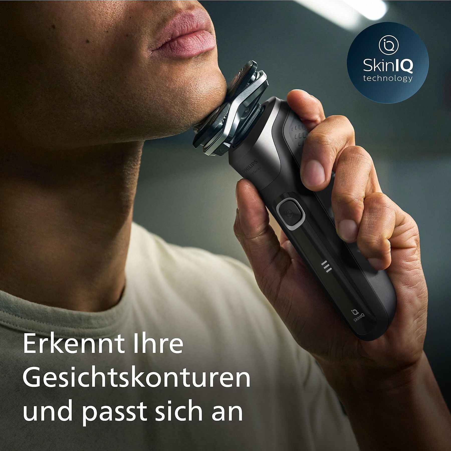 PHILIPS S5887/35 Etui, Ladestation, Elektrorasierer Series 5000 Carbongrau (SteelPrecision Klingen, Reinigungsstation: Nein) PHILIPS