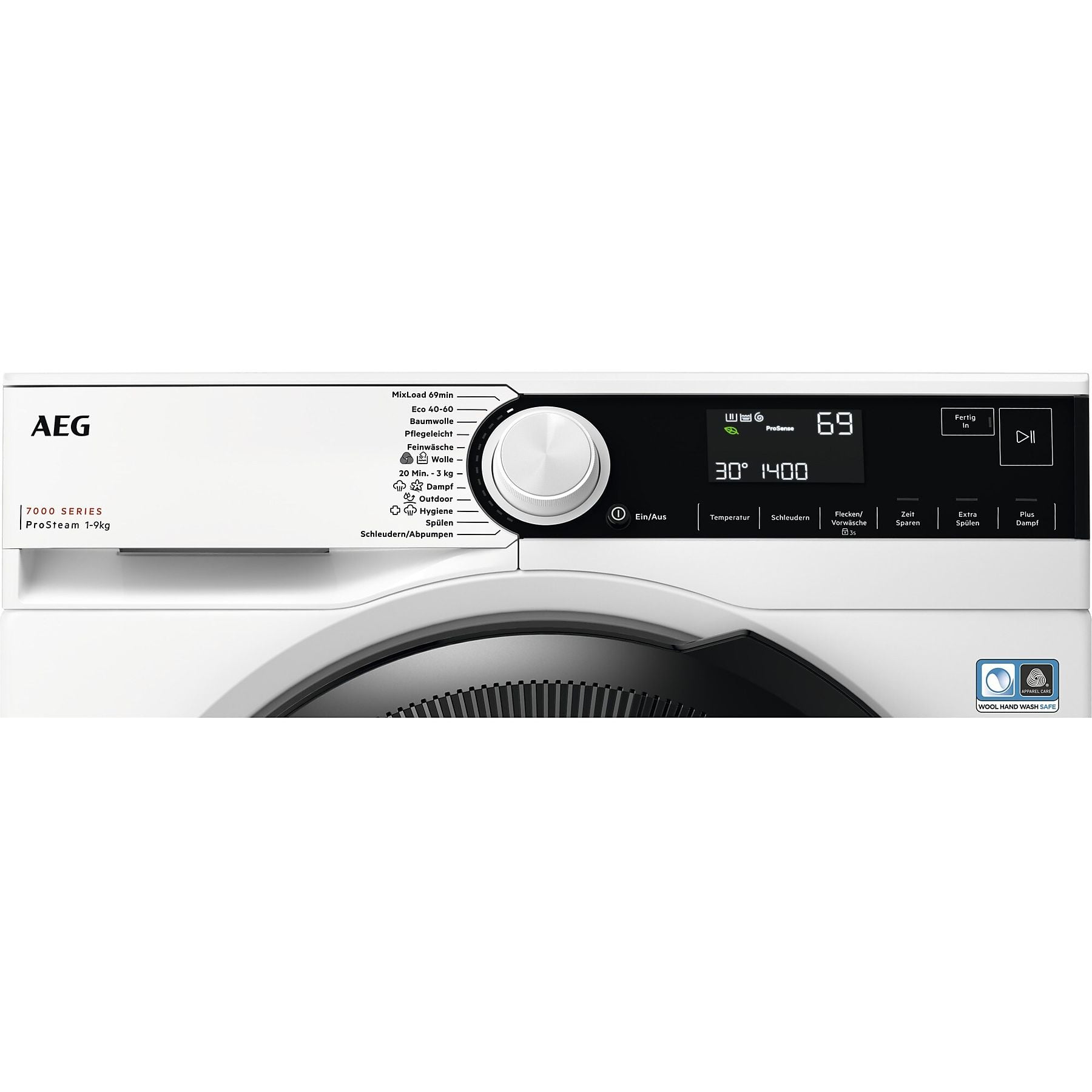 AEG LR7G70495 Serie 7000 mit ProSteam-Technologie Waschmaschine (9,0 kg, 1400 U/Min., A, Ja) AEG