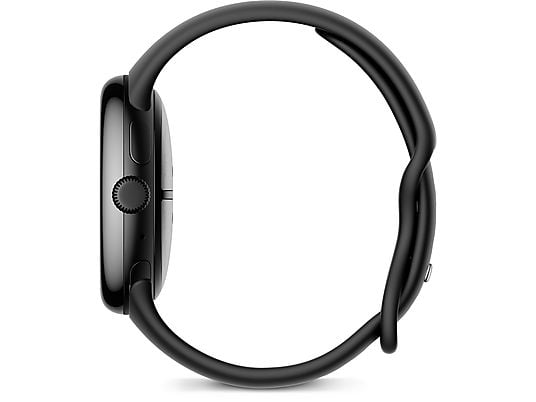 GOOGLE Pixel Watch 3 (LTE) 45 mm, Smartwatch Aluminium Fluorelastomer, 150–185 mm, 165–215 mm, Obsidian GOOGLE