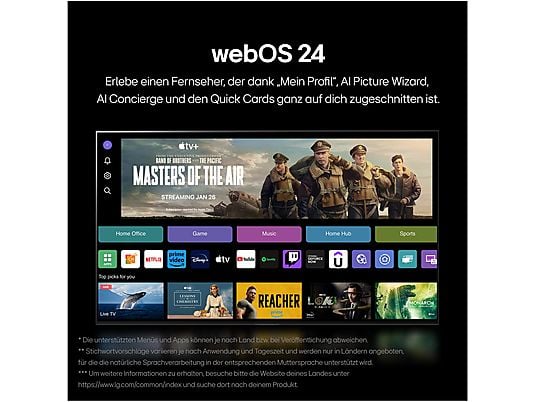 LG 75NANO81T6A NanoCell TV (Flat, 75 Zoll / 190 cm, UHD 4K, SMART TV, webOS 24 mit LG ThinQ) LG