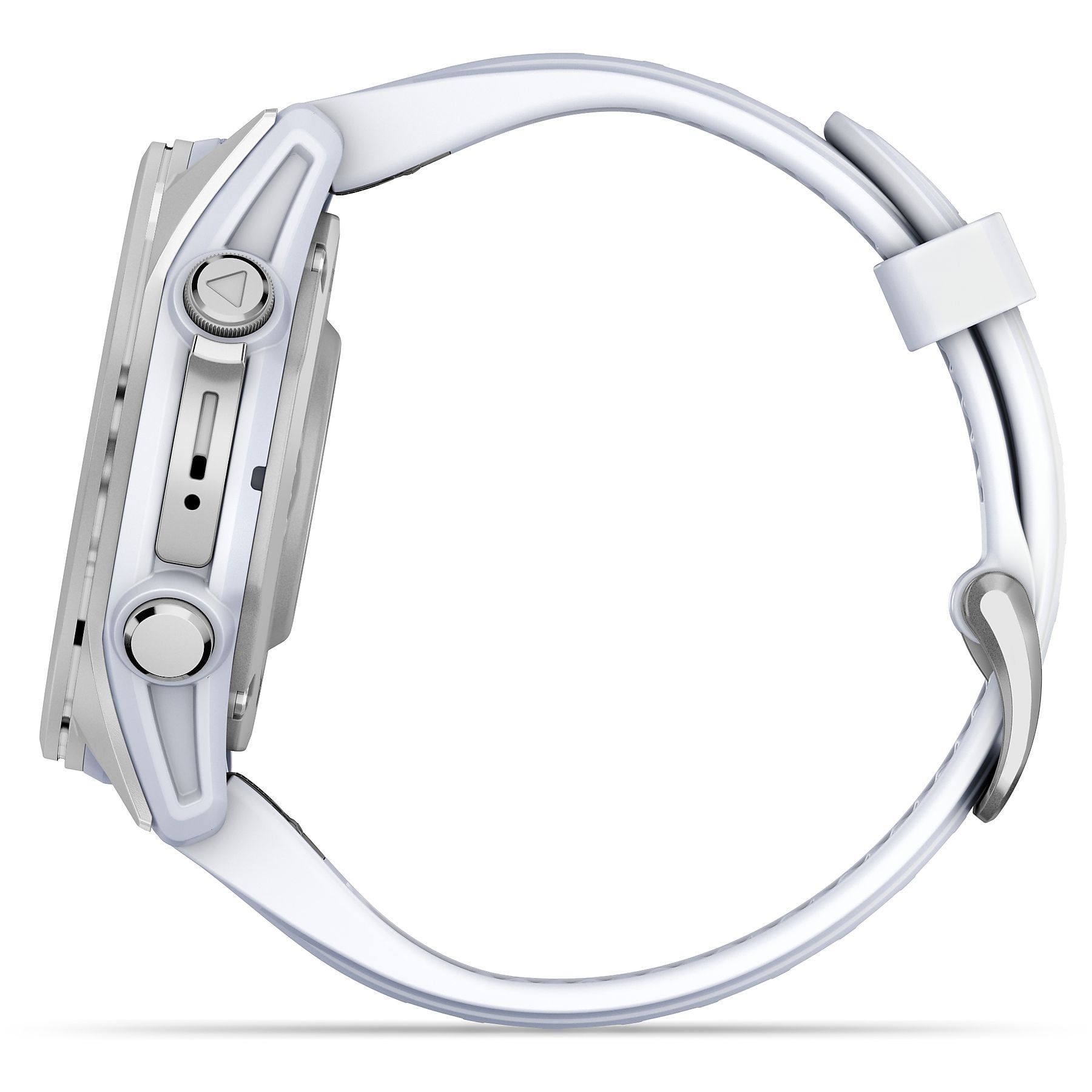 GARMIN fenix® 8 - 43 mm AMOLED Smartwatch Edelstahl Silikon, 20 mm, Steinweiß GARMIN