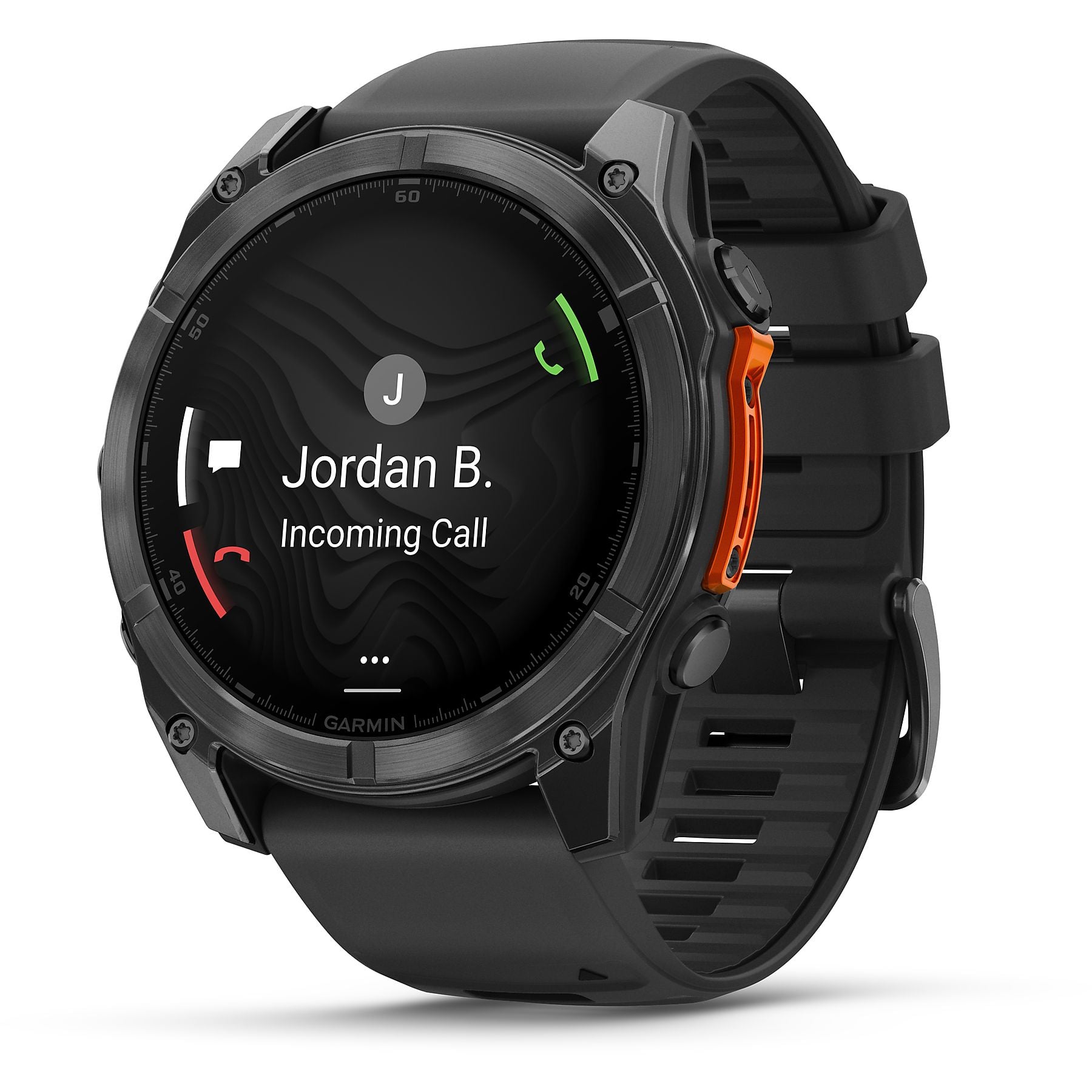 GARMIN fenix® 8 - 51 mm AMOLED Smartwatch Edelstahl Silikon, 26 mm, Schwarz GARMIN