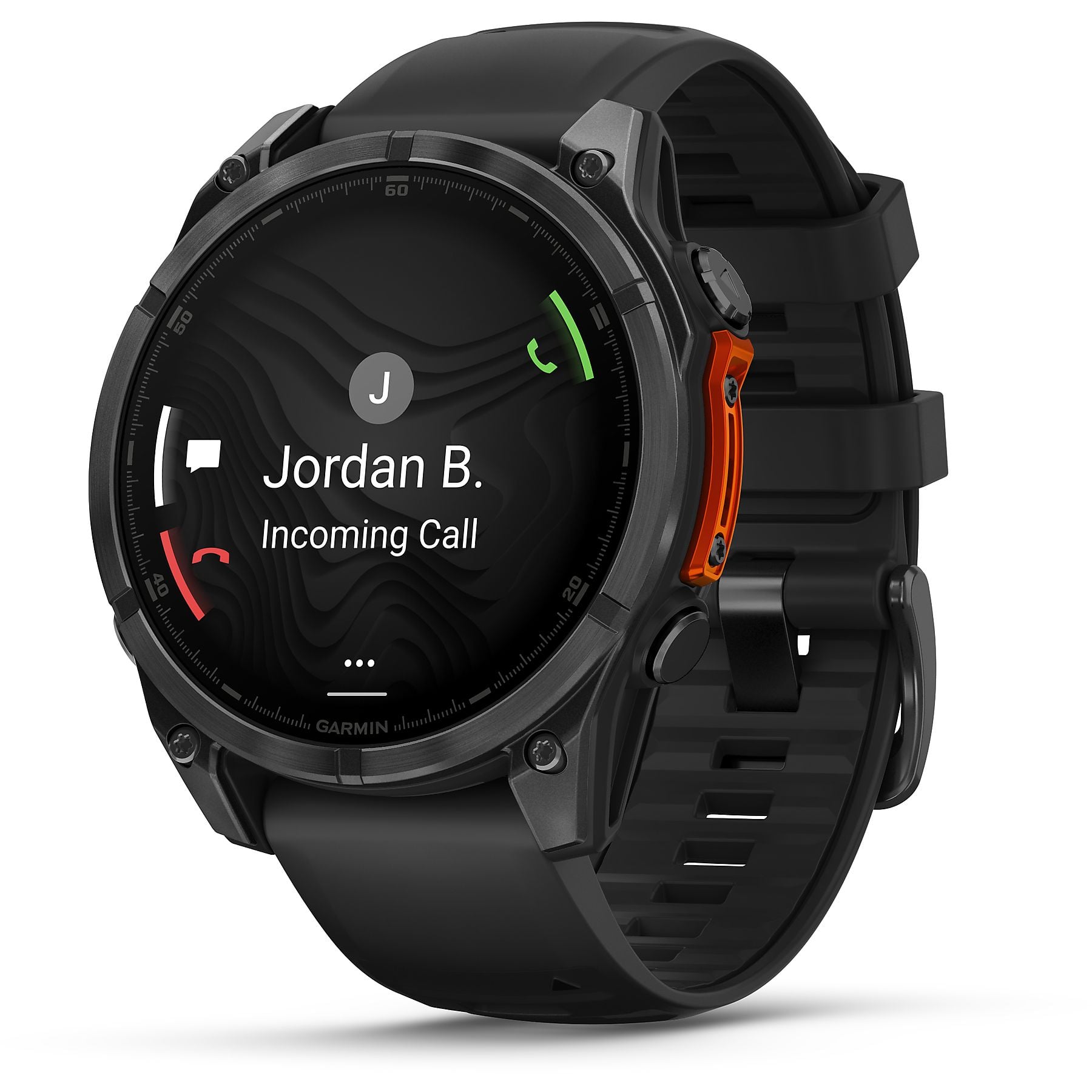 GARMIN fenix® 8 - 47 mm AMOLED Smartwatch Edelstahl Silikon, 22 mm, Schwarz GARMIN