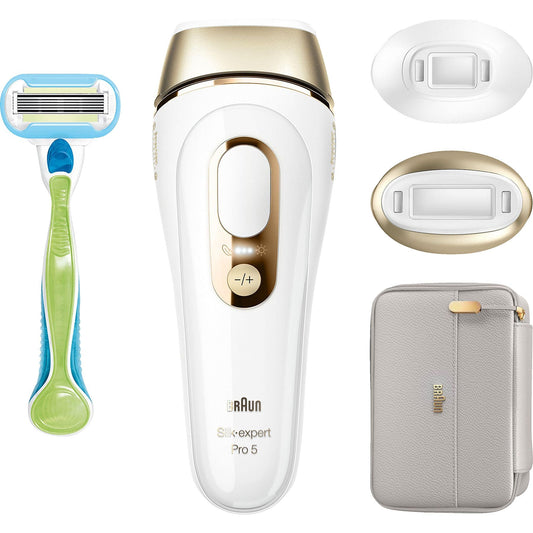 BRAUN IPL Silk-expert Pro 5 PL5154 Haarentfernung Weiß/Gold BRAUN