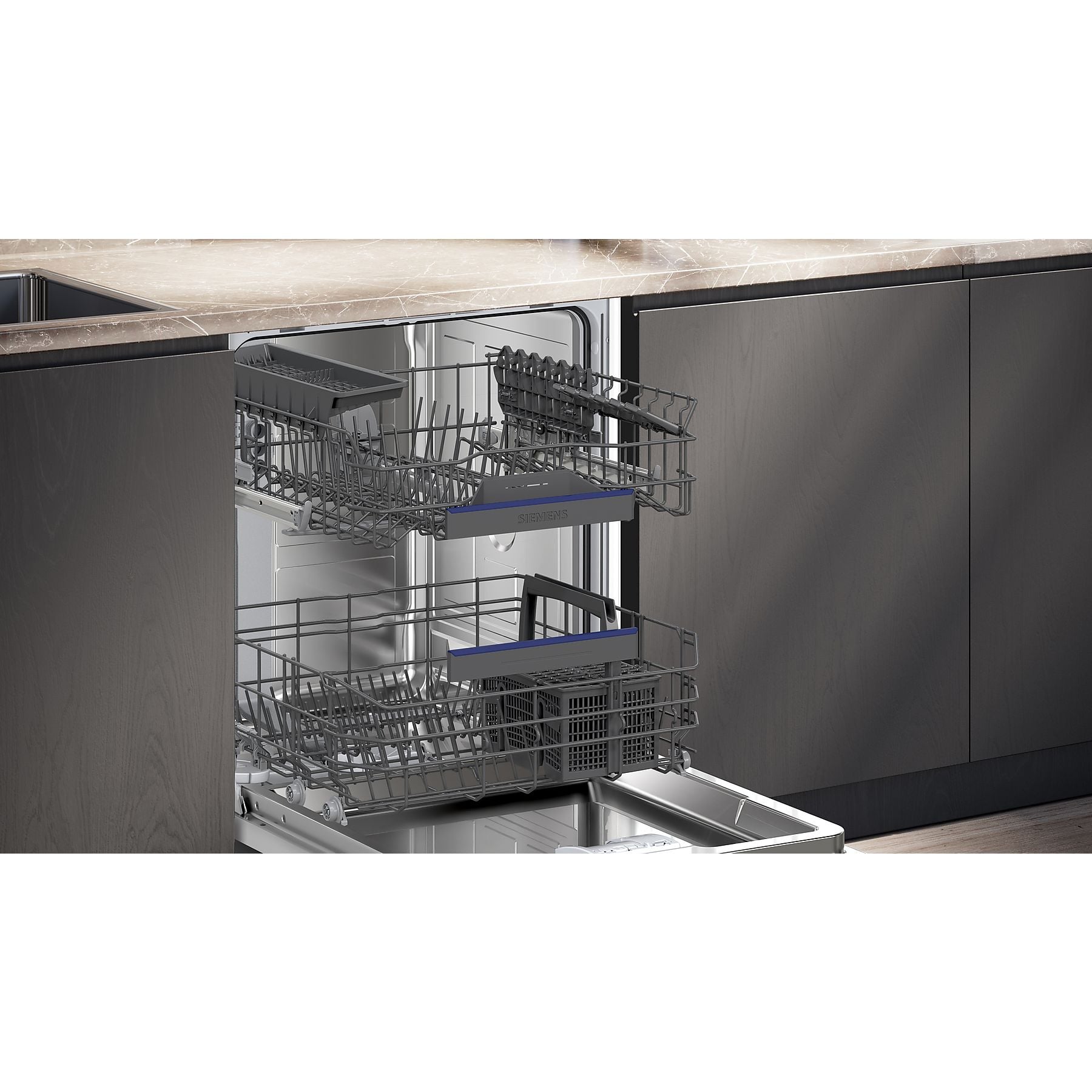 SIEMENS SN 63 EX 27 AE iQ300 Geschirrspüler (vollintegrierbar, 598 mm breit, 42 dB (A), A) SIEMENS