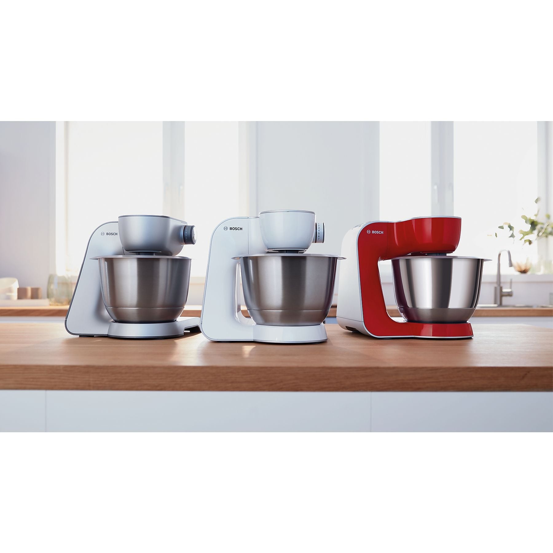 BOSCH MUM58210 Serie 4 Küchenmaschine Weiß (Rührschüsselkapazität: 3,9 l, 1000 Watt) BOSCH