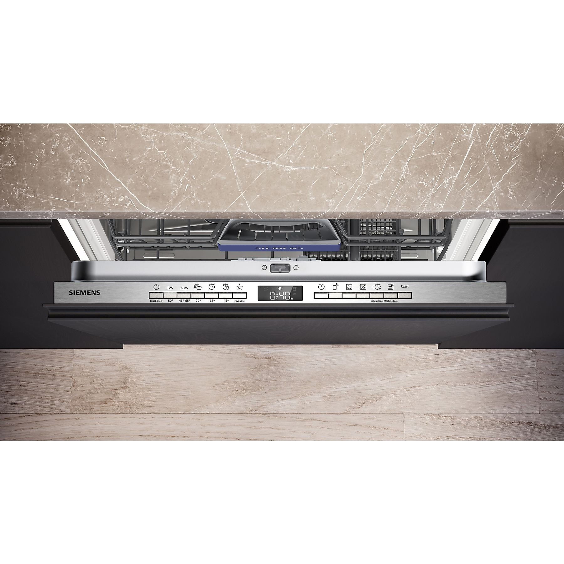 SIEMENS SX63EX04TE iQ300 Geschirrspüler (vollintegrierbar, 598 mm breit, 44 dB (A), B) SIEMENS