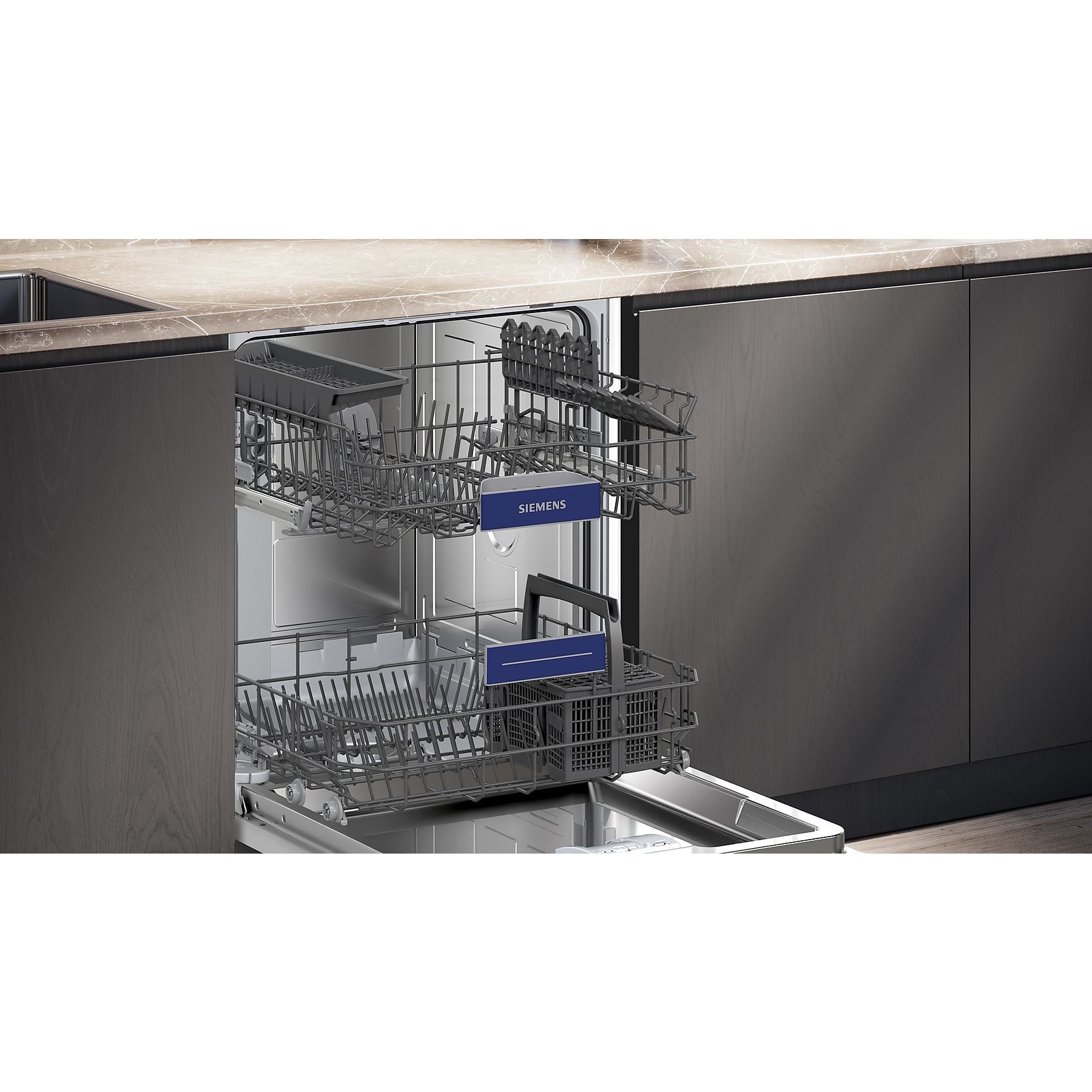 SIEMENS SX63HX03TE iQ300 Geschirrspüler (vollintegrierbar, 598 mm breit, 46 dB (A), C) SIEMENS
