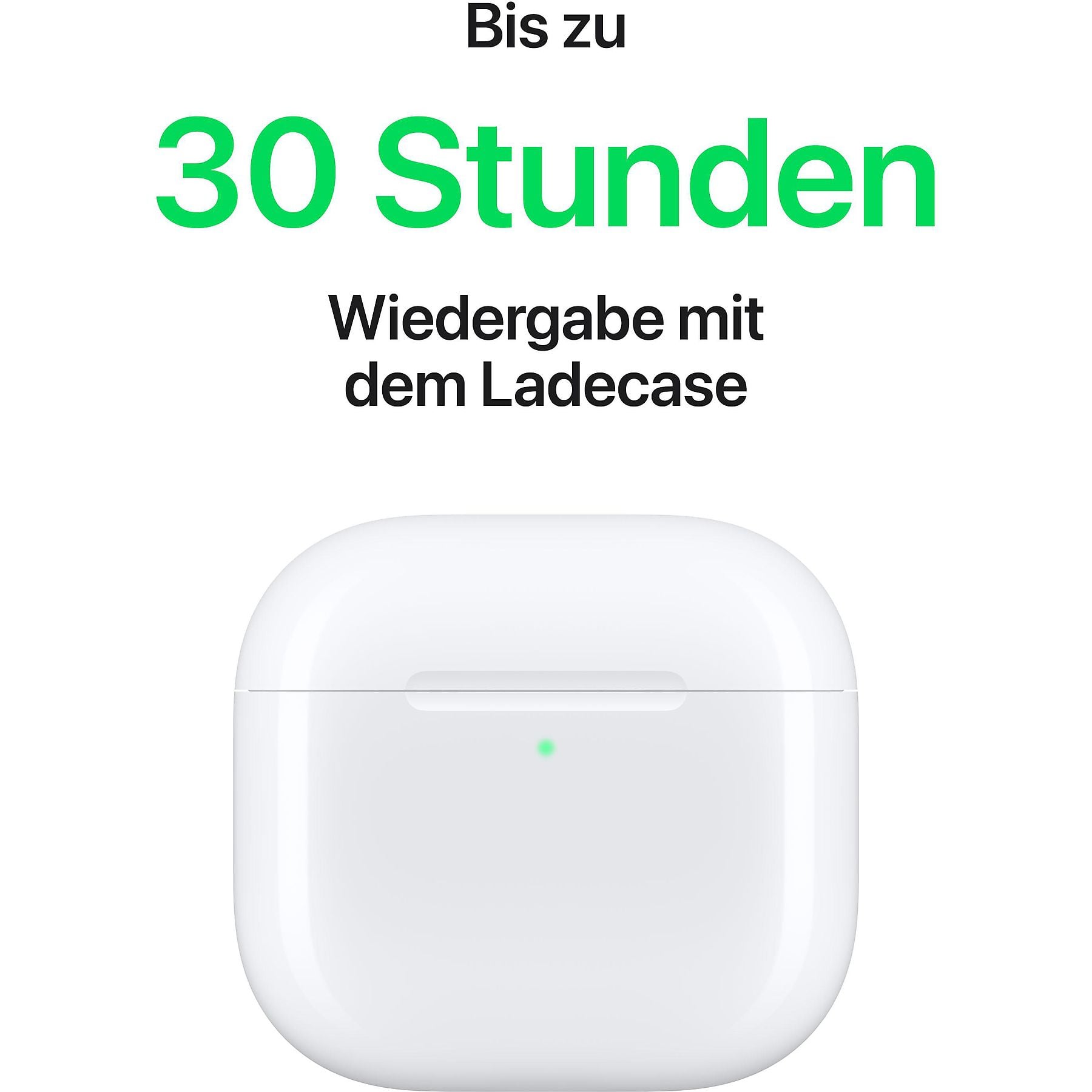 APPLE AirPods 4 mit Aktiver Geräuschunterdrückung, In-ear Kopfhörer Bluetooth Weiß APPLE
