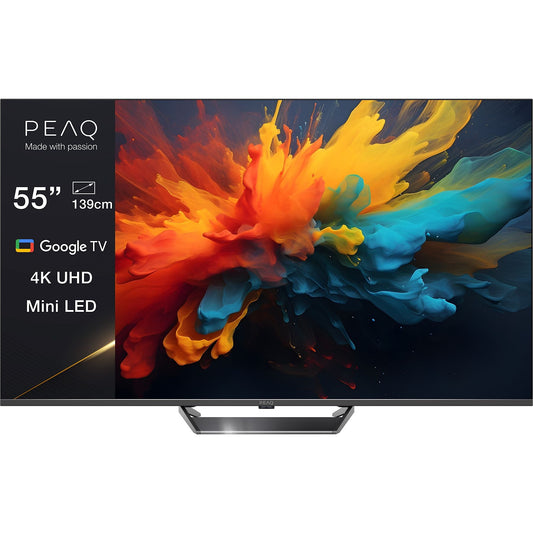 PEAQ PTV 55GMU-5024C Mini LED TV (Flat, 55 Zoll / 139 cm, UHD 4K) PEAQ