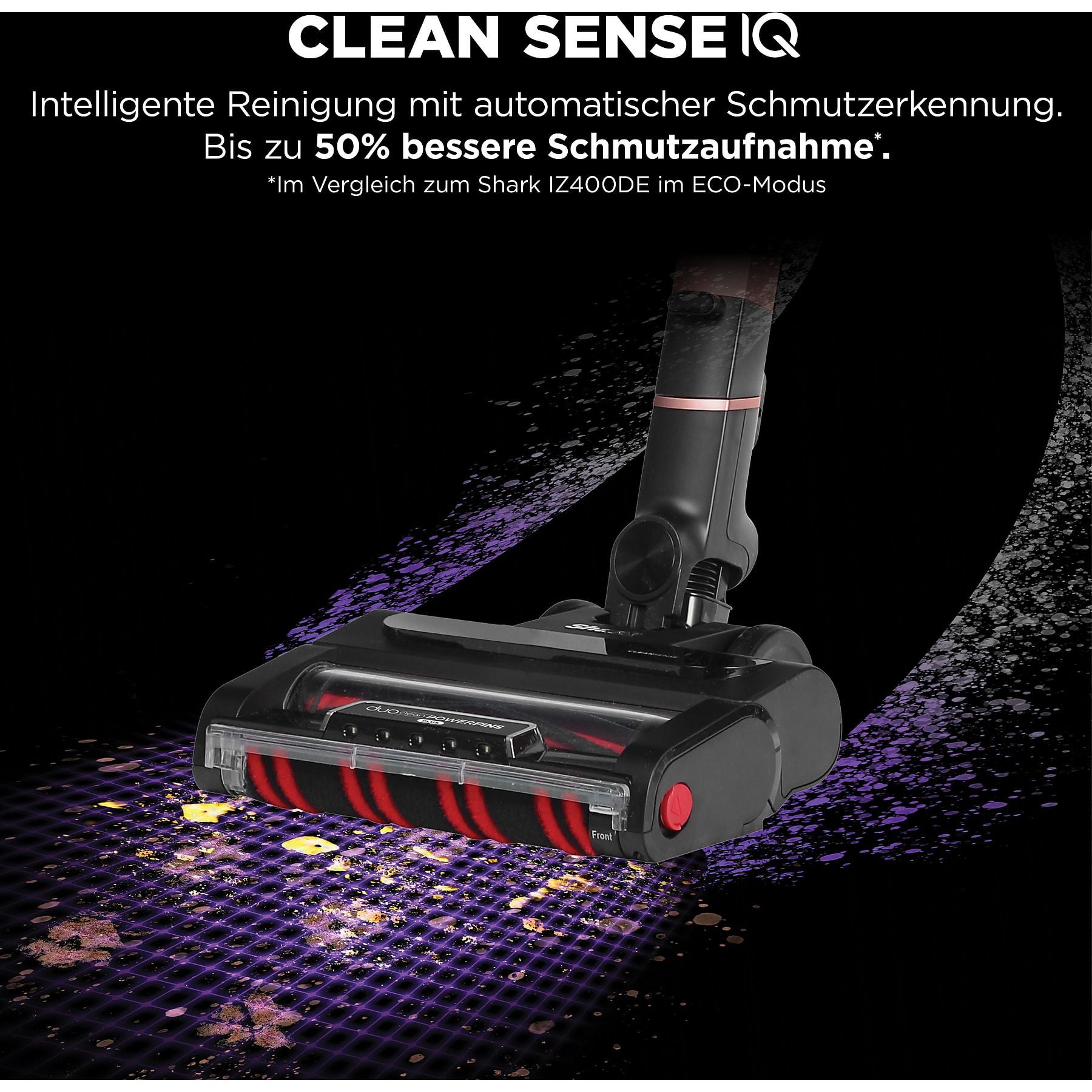 SHARK IZ400EU Stratos Stielsauger, Akkubetrieb, 80 Watt SHARK