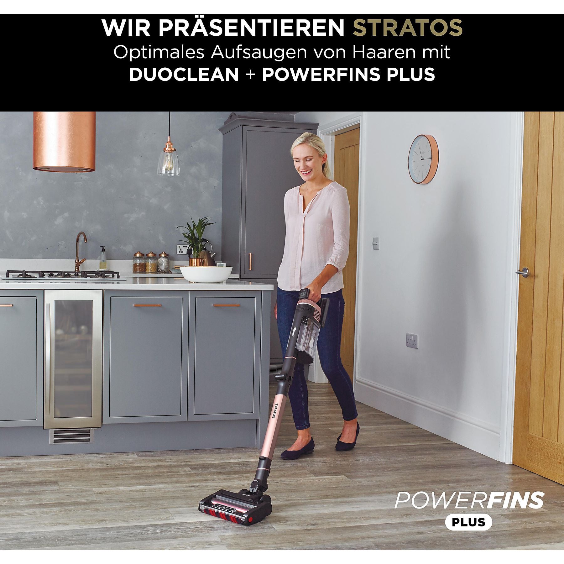 SHARK IZ400EU Stratos Stielsauger, Akkubetrieb, 80 Watt SHARK