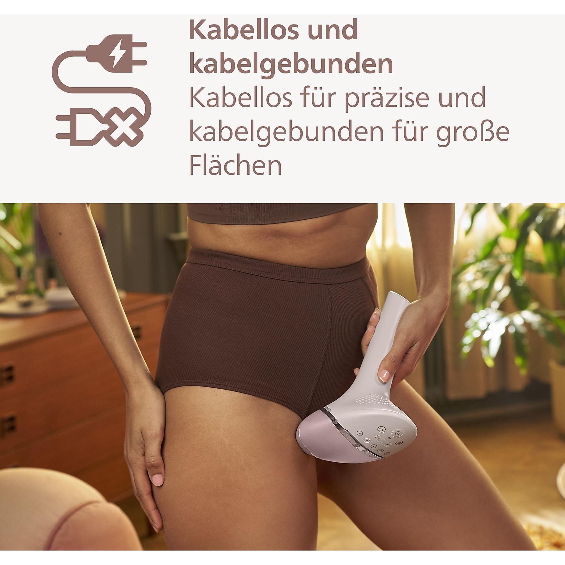 PHILIPS Lumea IPL S9000 BRI957/00 seidig glatte Haut Haarentfernung Rosa PHILIPS