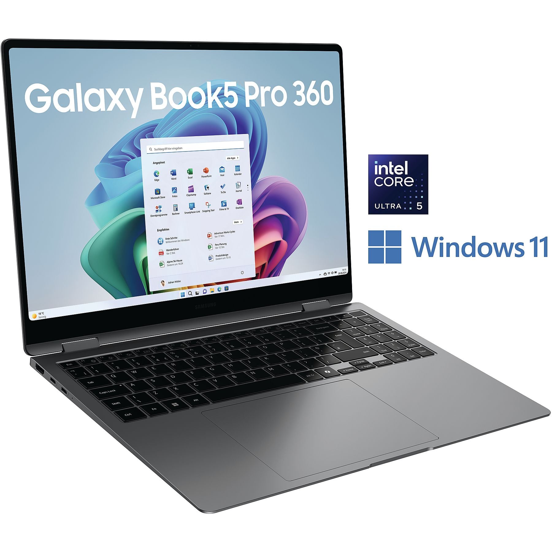SAMSUNG Galaxy Book5 Pro 360, Copilot+ PC - 16 Zoll - Intel® Core™ Ultra 5 226V - 16 GB - 512 GB - Intel® Arc™ GPU - Windows 11 Home SAMSUNG